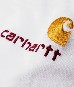 Carhartt WIP American Script Organic Longsleeve (white)