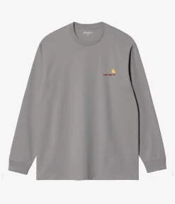 Carhartt WIP American Script Organic Longsleeve (yosemite)