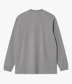 Carhartt WIP American Script Organic Longsleeve (yosemite)