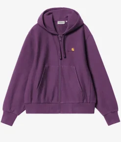 Carhartt WIP W' HD American Script Zip-Hoodie women (huckleberry)