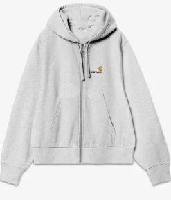 Carhartt WIP W' HD American Script Zip-Hoodie women (ash heather)