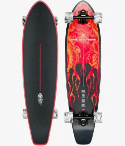 Globe The All Time 35.875" (91,1cm) Komplett-Longboard (red flames)